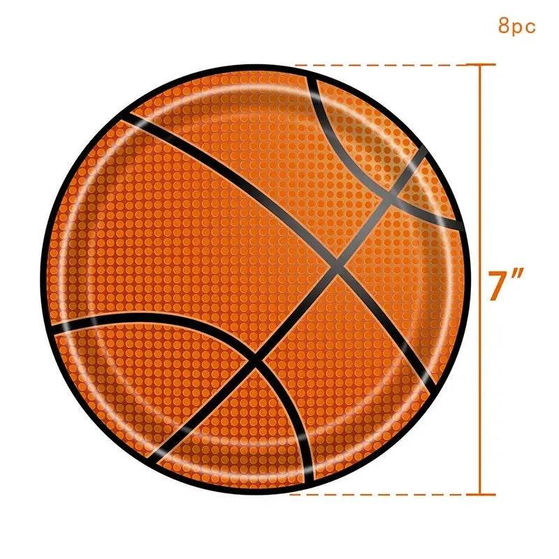 Tableware Set - Basketball Eco Plates & Cups - Iron Phoenix GHG