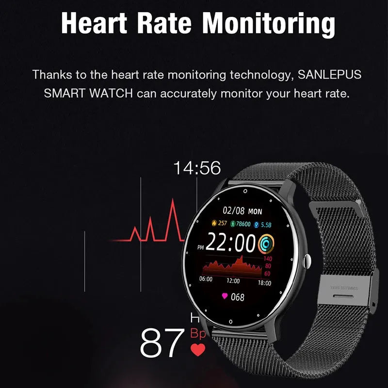 Smart Watch - Eco LIGE 2025 1.28" IP67 Fitness - Iron Phoenix GHG