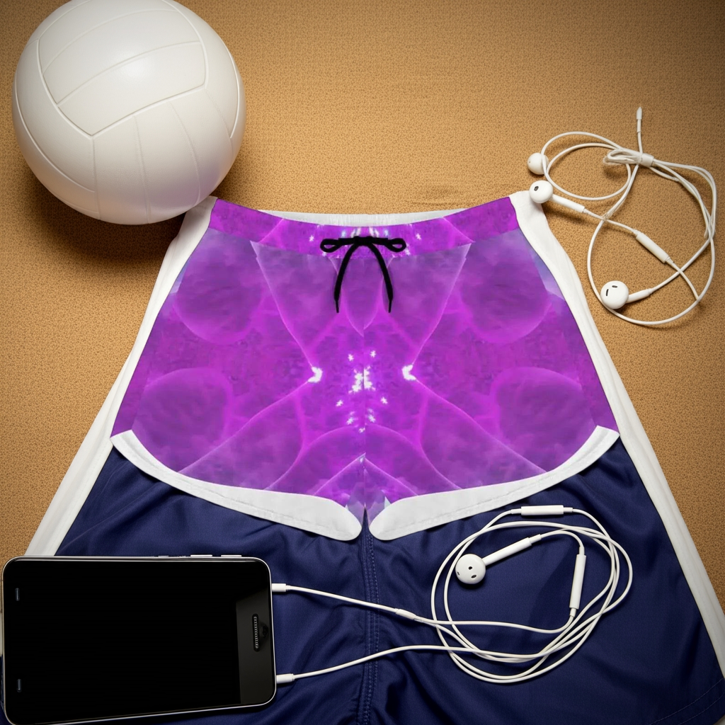 Casual Purple Beach Shorts - Women's Summer Style
