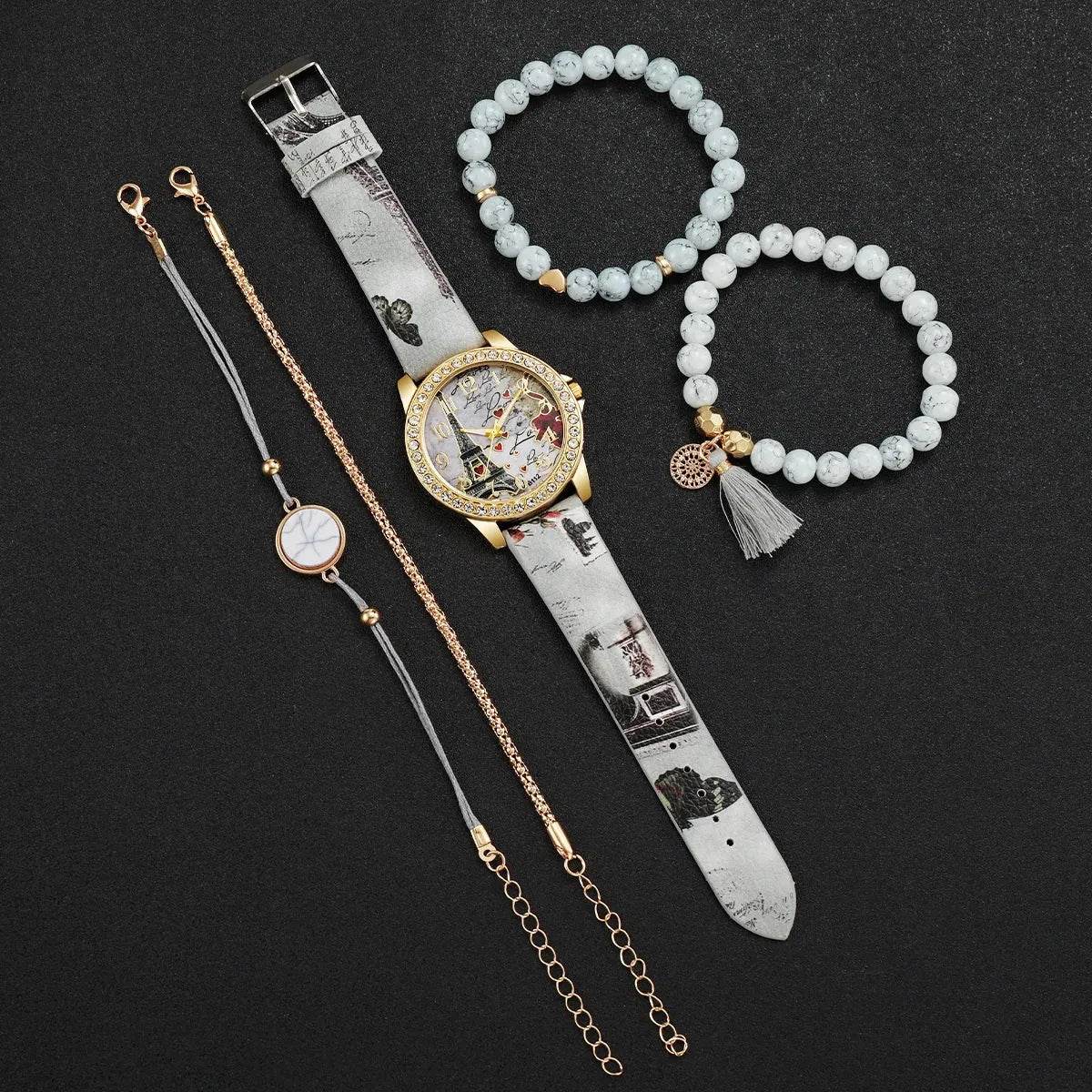 Eiffel tower Watch Bracelet Set (by Iron Phoenix GHG) 2025 - Iron Phoenix GHG