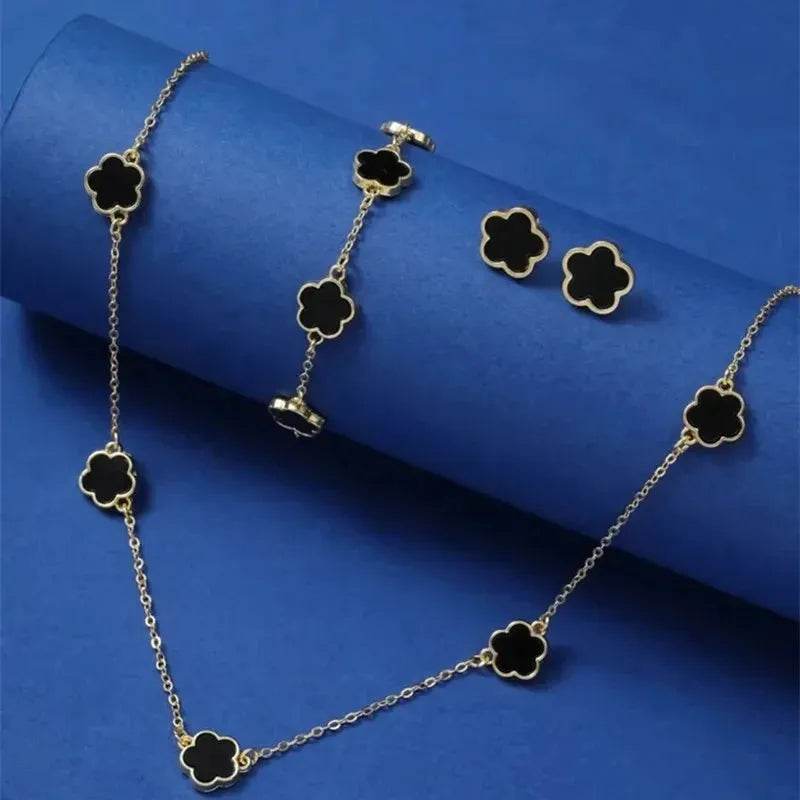 Five-Leaf Clover Jewelry Set (by FloraCharm) Eco 2025 - Iron Phoenix GHG