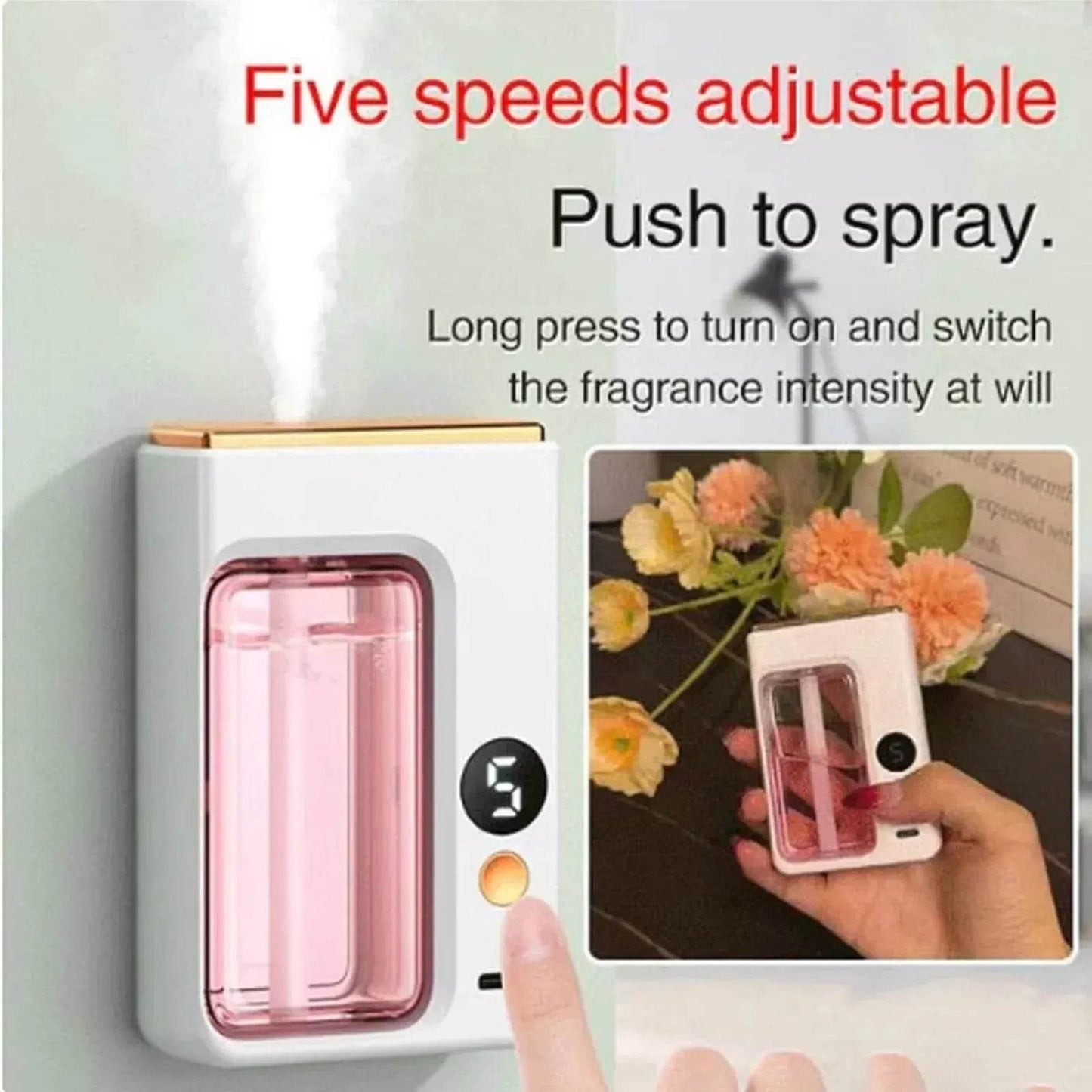 Automatic Aromatherapy Diffuser – USB-C Rechargeable, 1500mAh, 80㎡ - Iron Phoenix GHG
