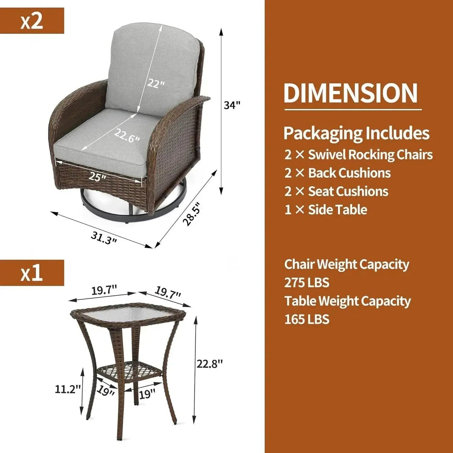 Pizzello Swivel Rocker Set (by Iron Phoenix GHG) 2025 - Iron Phoenix GHG