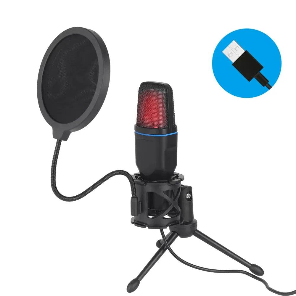 RGB Condenser Gaming Mic (by AOIEUUAI) Eco 2025 - Iron Phoenix GHG