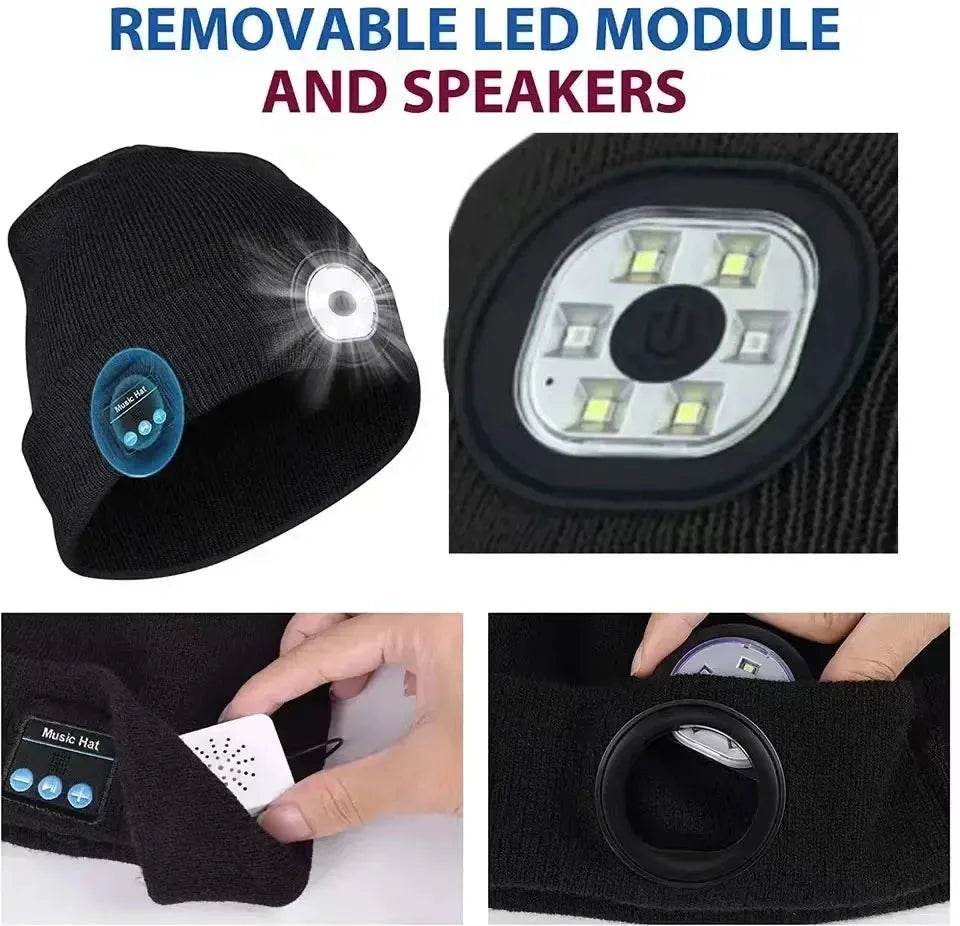 Bluetooth Hat - Eco LED Music Beanie - Iron Phoenix GHG