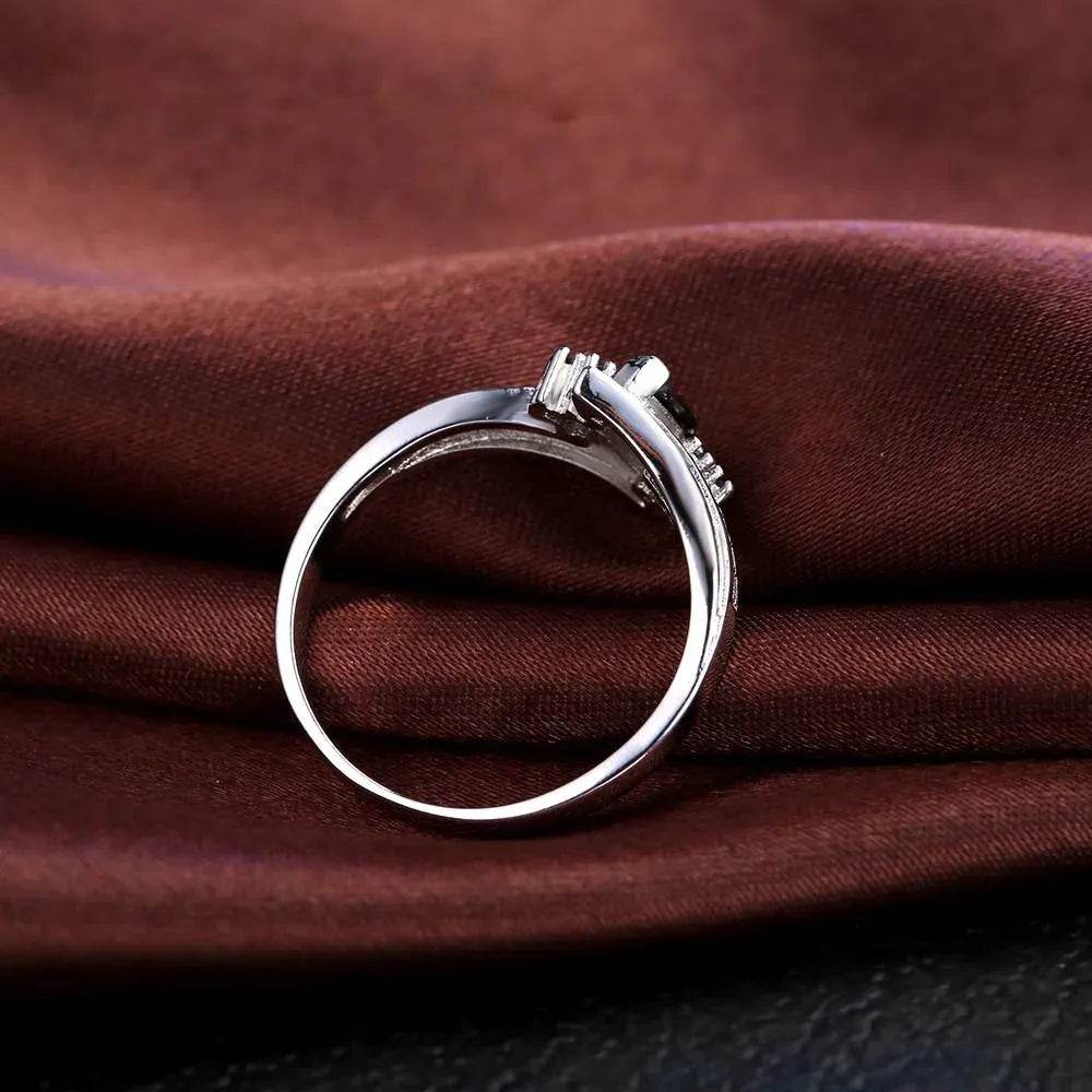 925 Sterling Silver Color Engagement Ring Fashion Jewelry Classic Style Austrian Crystal Prong Setting Women Girls Wholesale - Iron Phoenix GHG