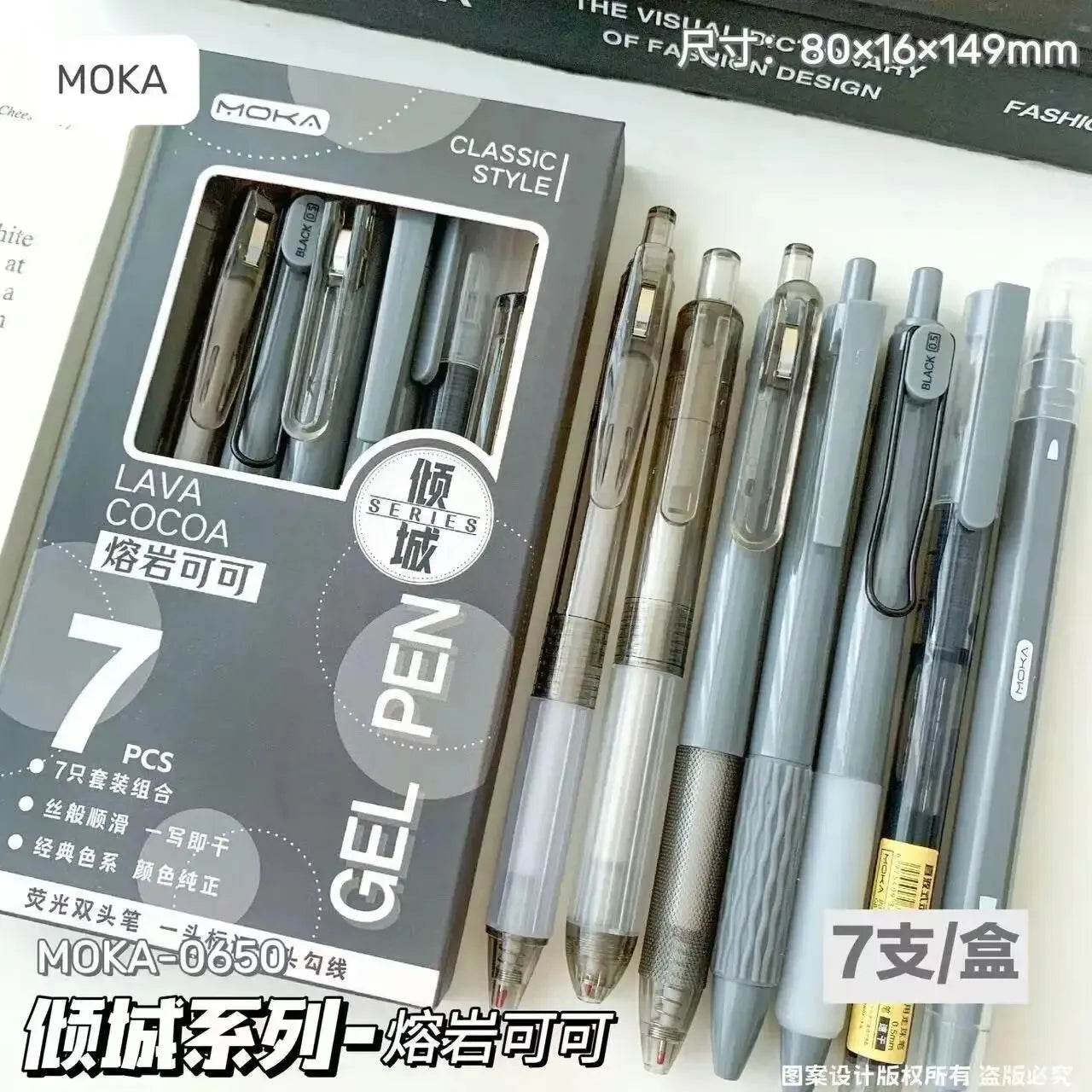 7pcs Gel Pen Set Boxed Press Iron Phoenix GHG 2025 - Iron Phoenix GHG
