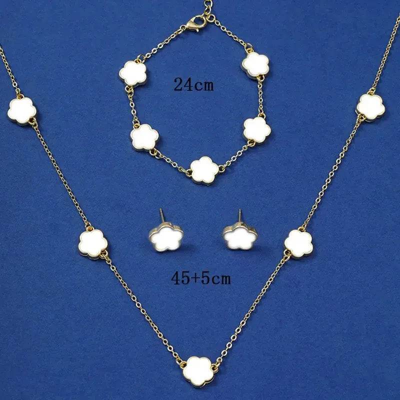 Five-Leaf Clover Jewelry Set (by FloraCharm) Eco 2025 - Iron Phoenix GHG