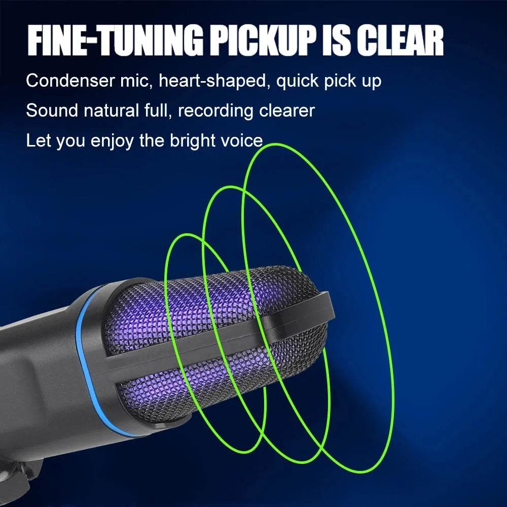 RGB Condenser Gaming Mic (by AOIEUUAI) Eco 2025 - Iron Phoenix GHG