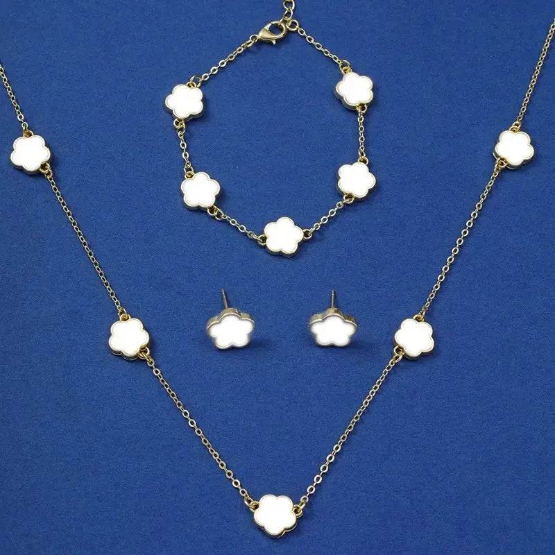 Five-Leaf Clover Jewelry Set (by FloraCharm) Eco 2025 - Iron Phoenix GHG