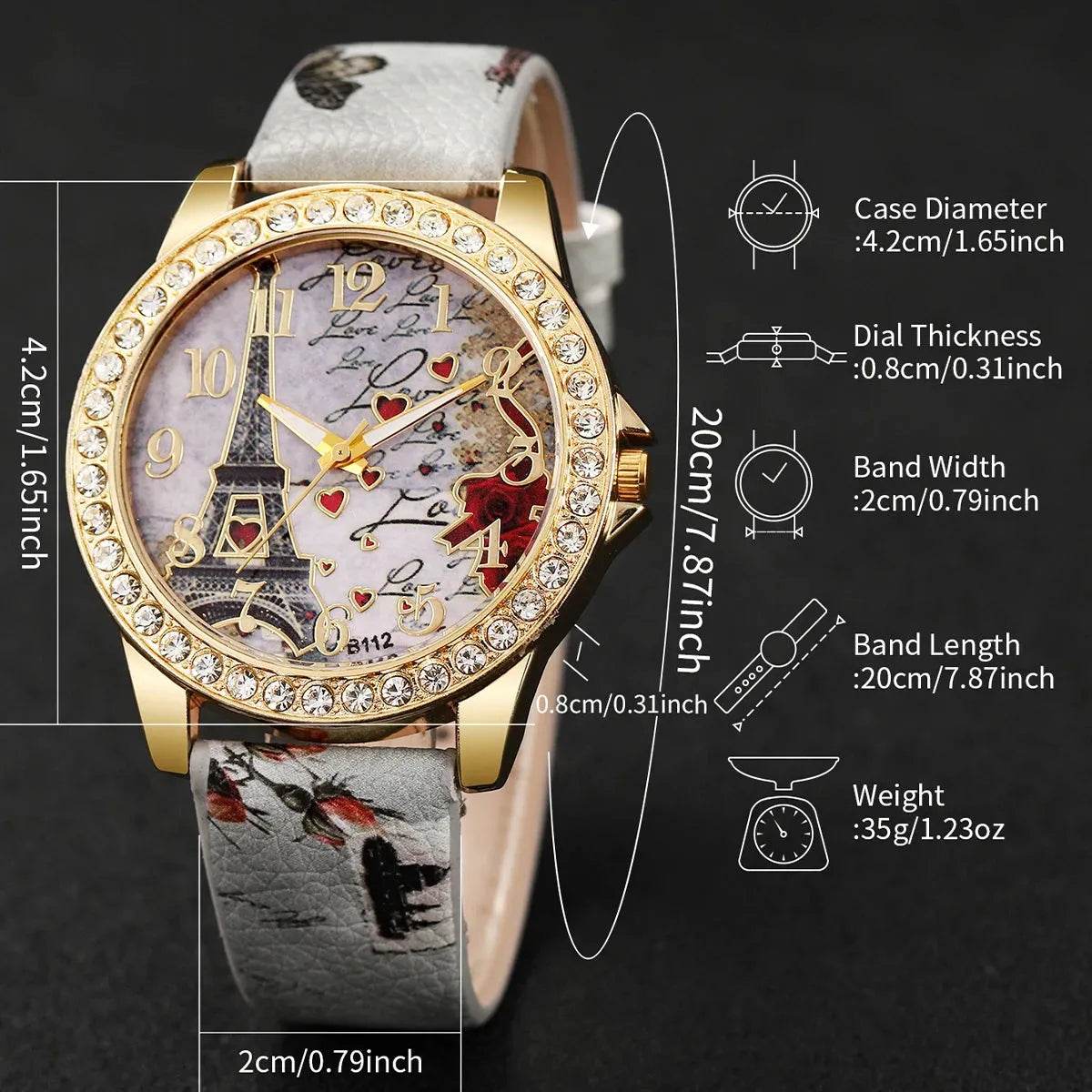 Eiffel tower Watch Bracelet Set (by Iron Phoenix GHG) 2025 - Iron Phoenix GHG
