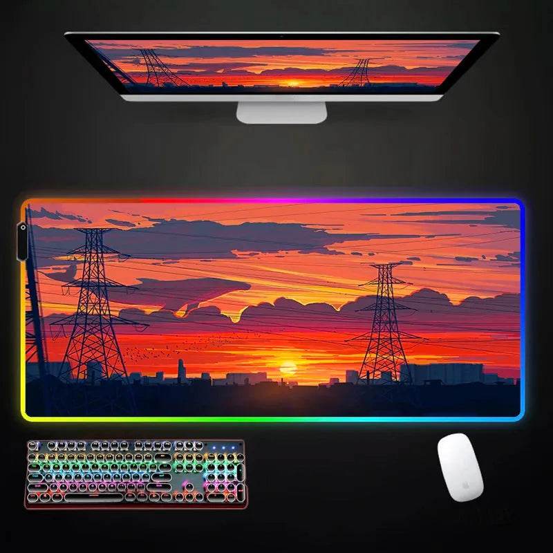 RGB Mousepad - Large Eco Japanese LED - Iron Phoenix GHG