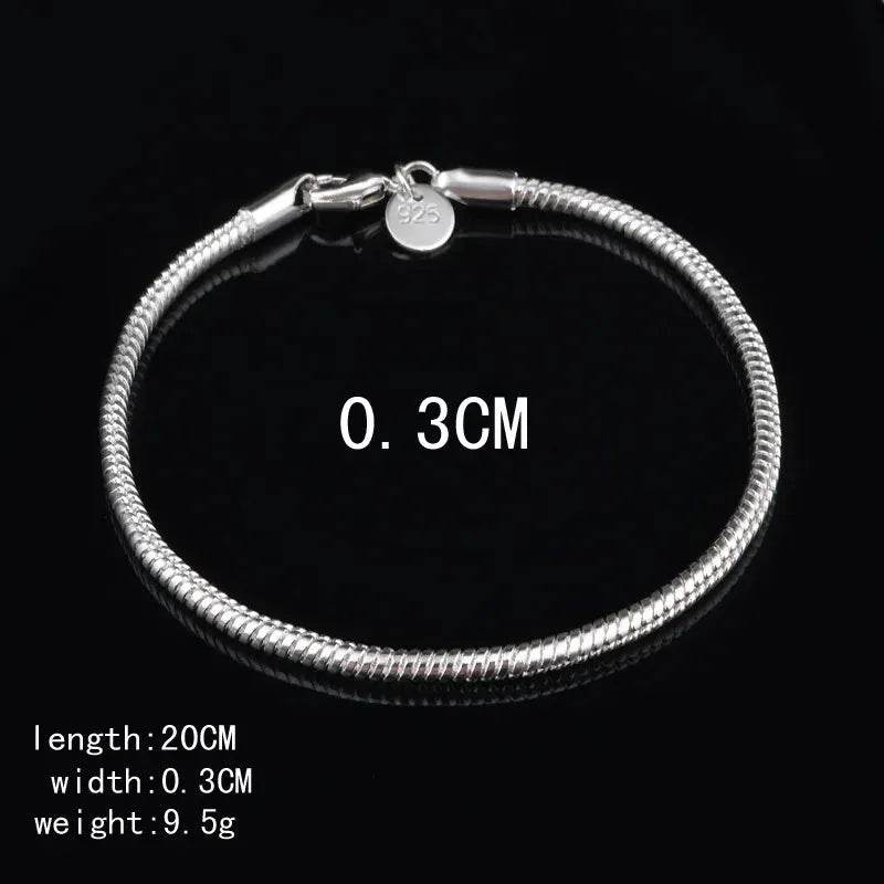 925 Sterling Silver Rope Bracelet 4mm (by SilverTwist) Eco 2025 - Iron Phoenix GHG