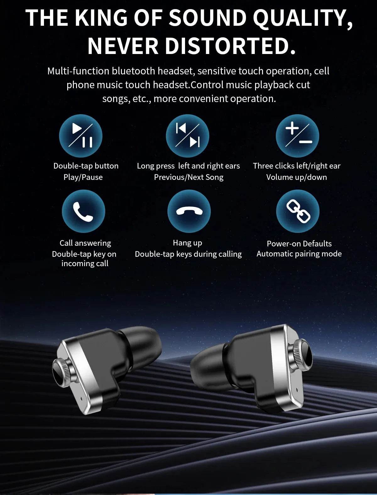 2-in-1 Smart Watch with Earphone (by TechTrend) Eco 2025 - Iron Phoenix GHG