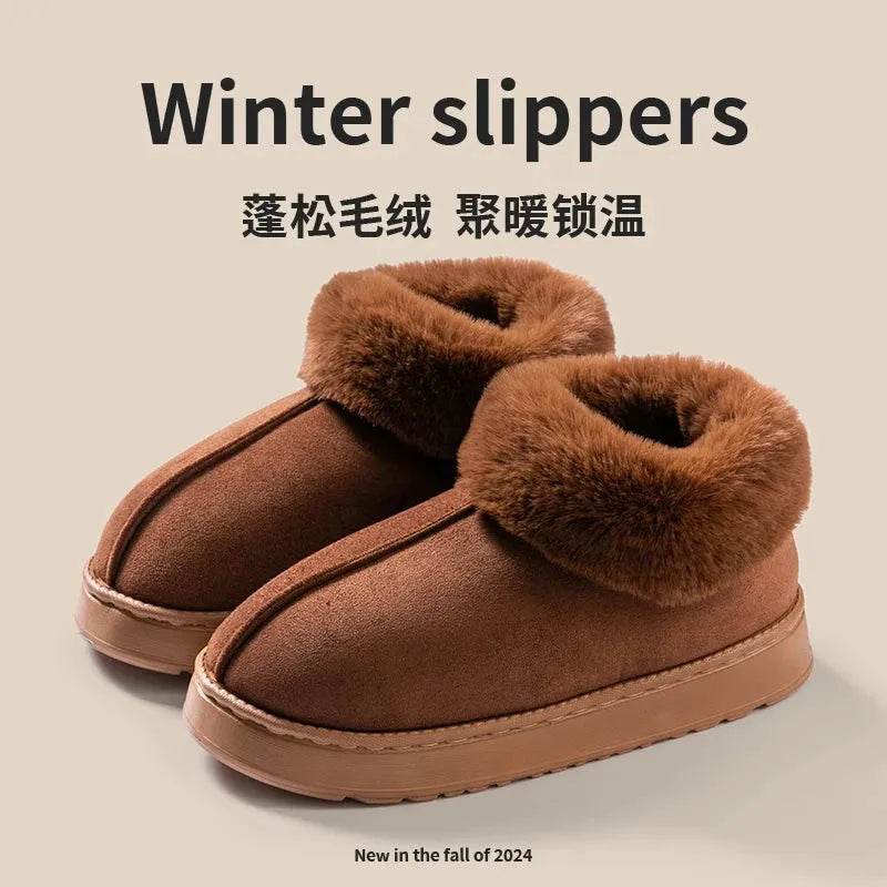 Plush Indoor Slippers-faux suede- Iron Phoenix GHG 2025 - Iron Phoenix GHG