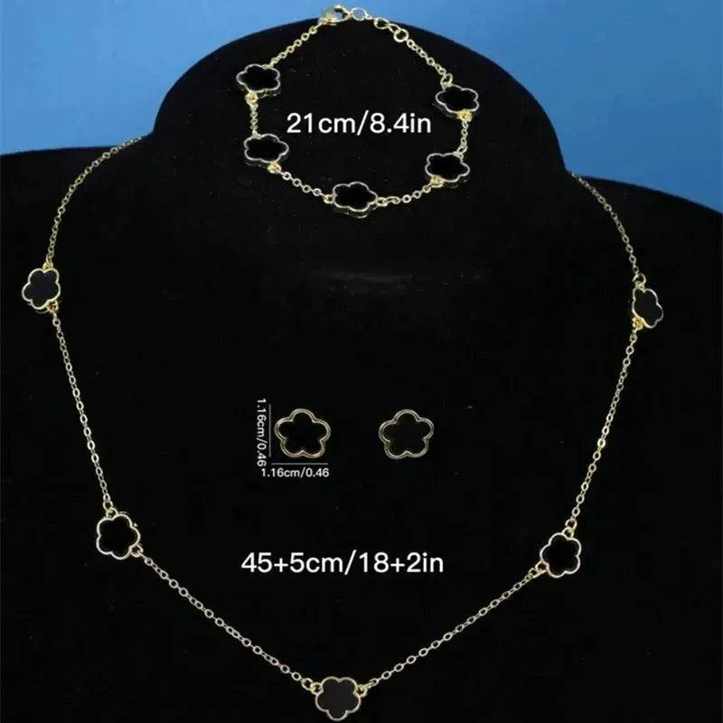 Five-Leaf Clover Jewelry Set (by FloraCharm) Eco 2025 - Iron Phoenix GHG
