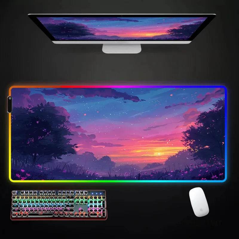 RGB Mousepad - Large Eco Japanese LED - Iron Phoenix GHG