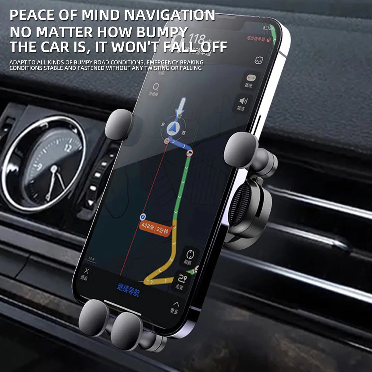 Pro Car Phone Holder by YYLMONE Gravity 4.7-7in | 2025 - Iron Phoenix GHG