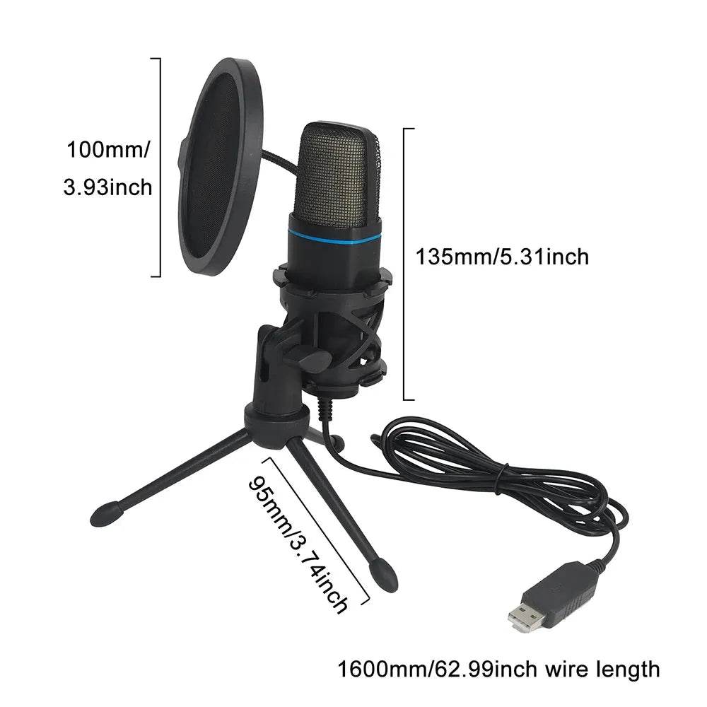 RGB Condenser Gaming Mic (by AOIEUUAI) Eco 2025 - Iron Phoenix GHG