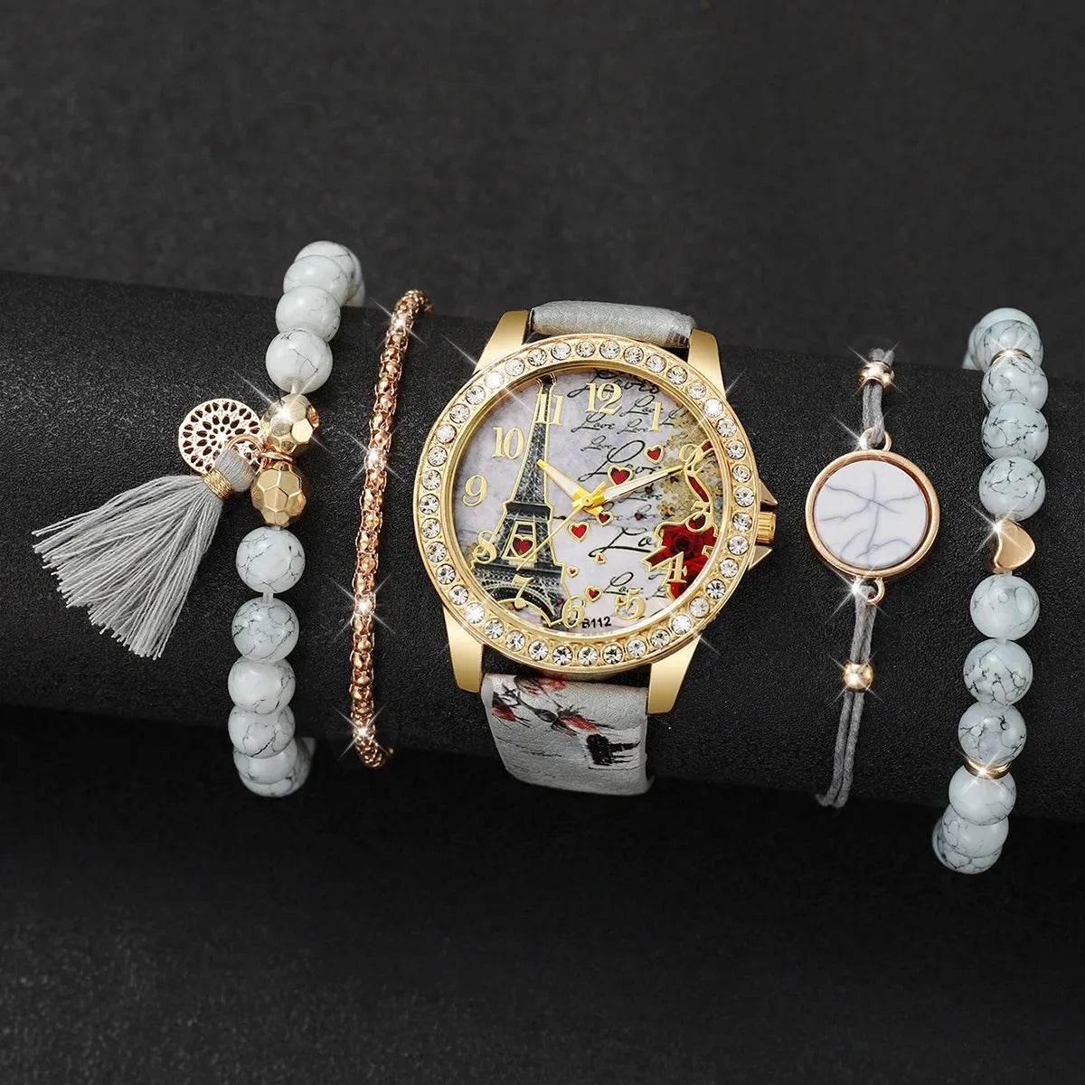 Eiffel tower Watch Bracelet Set (by Iron Phoenix GHG) 2025 - Iron Phoenix GHG