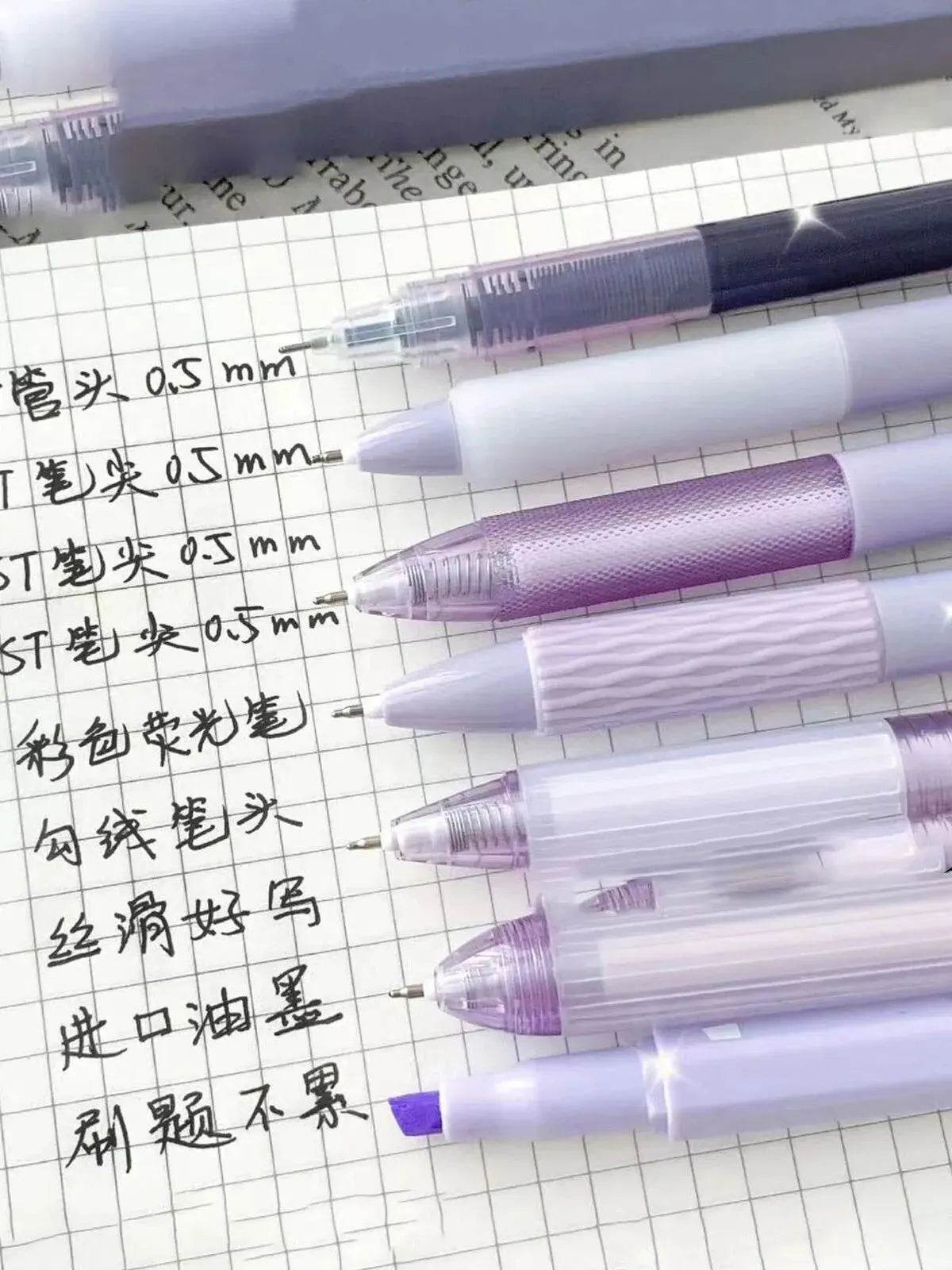 7pcs Gel Pen Set Boxed Press Iron Phoenix GHG 2025 - Iron Phoenix GHG