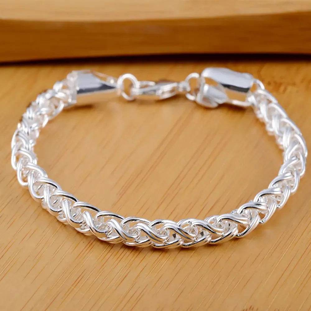 925 Sterling Silver Rope Bracelet 4mm (by SilverTwist) Eco 2025 - Iron Phoenix GHG