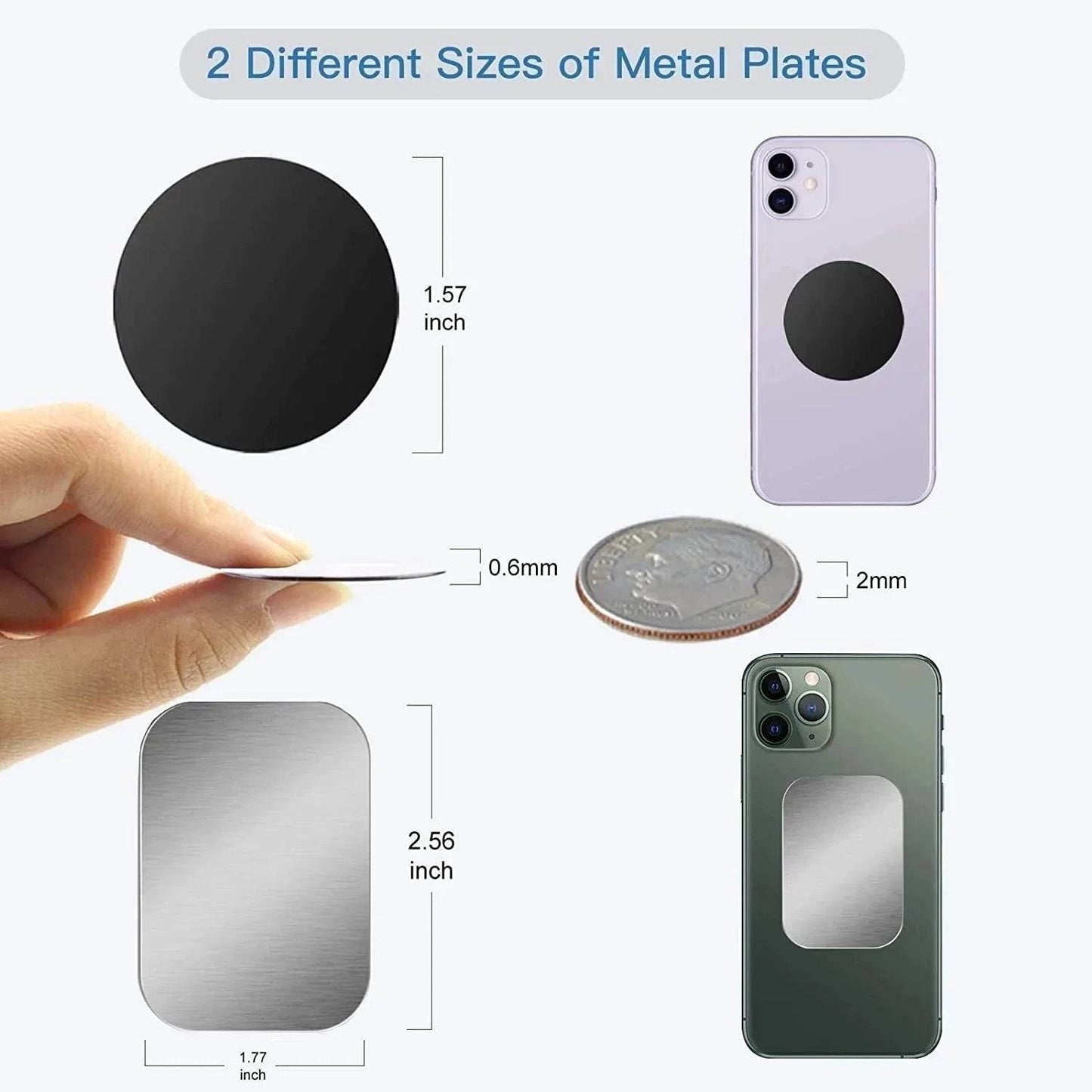 Magnetic Plate for Car Mount (by LISEN) Eco 2025 - Iron Phoenix GHG