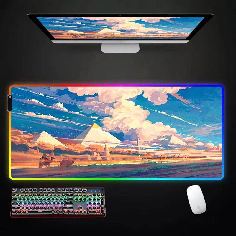 RGB Mousepad - Large Eco Japanese LED - Iron Phoenix GHG
