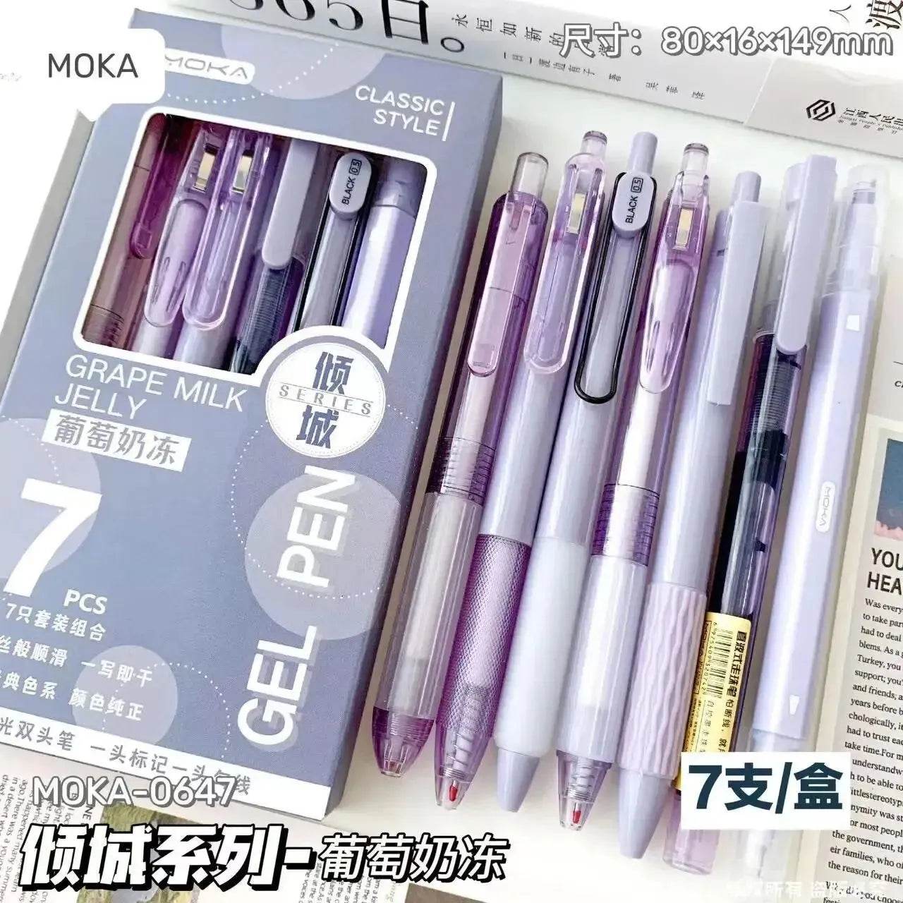 7pcs Gel Pen Set Boxed Press Iron Phoenix GHG 2025 - Iron Phoenix GHG