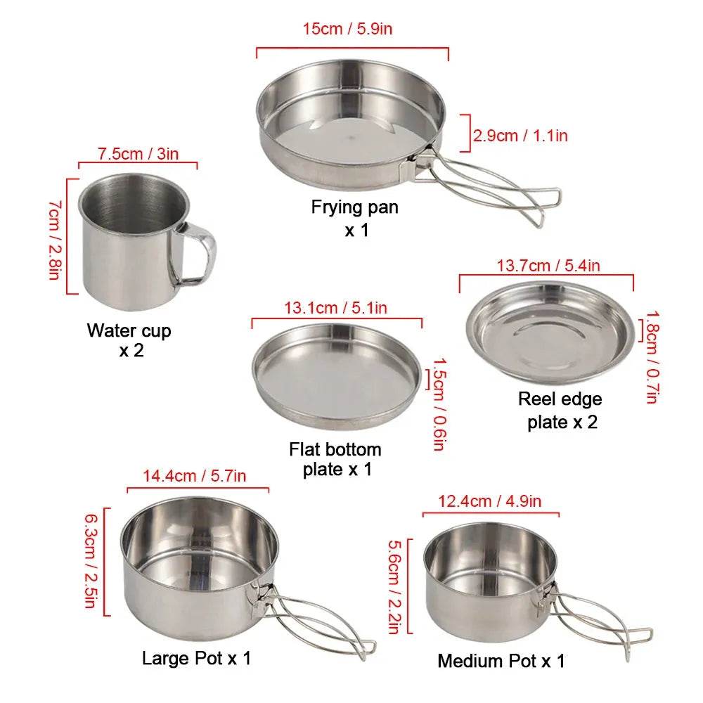 Stainless Camping Cookware set Iron Phoenix GHG 2025 - Iron Phoenix GHG