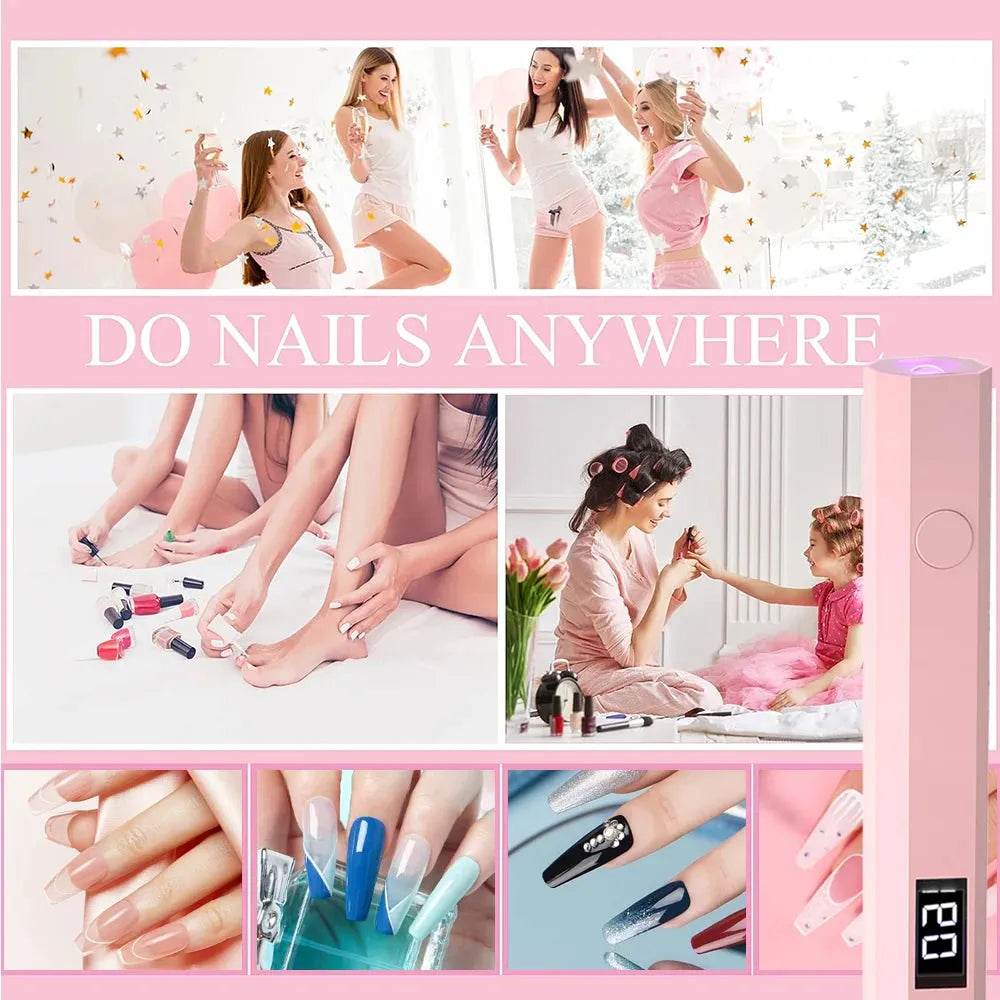 Handheld UV LED Nail Lamp (by YIKOOLIN) Eco 2025 - Iron Phoenix GHG