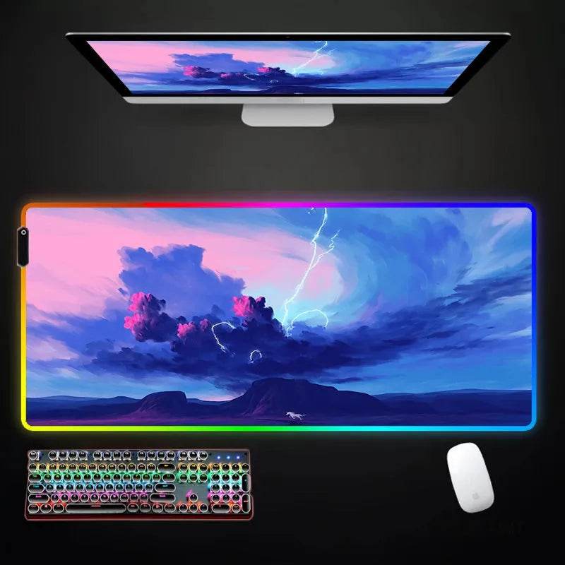 RGB Mousepad - Large Eco Japanese LED - Iron Phoenix GHG