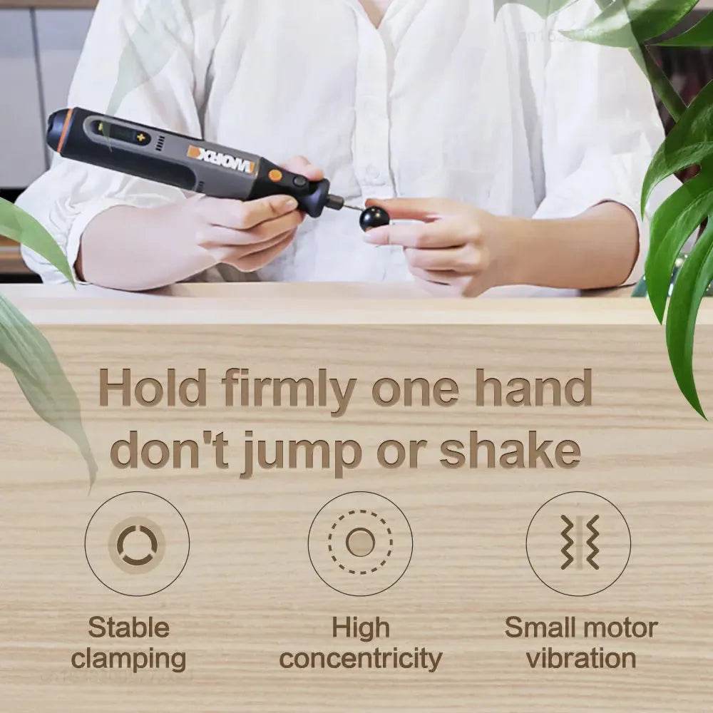 MIJIA 8V Cordless Rotary Tool – 28000RPM, USB Charging, 30+ Accessories - Iron Phoenix GHG