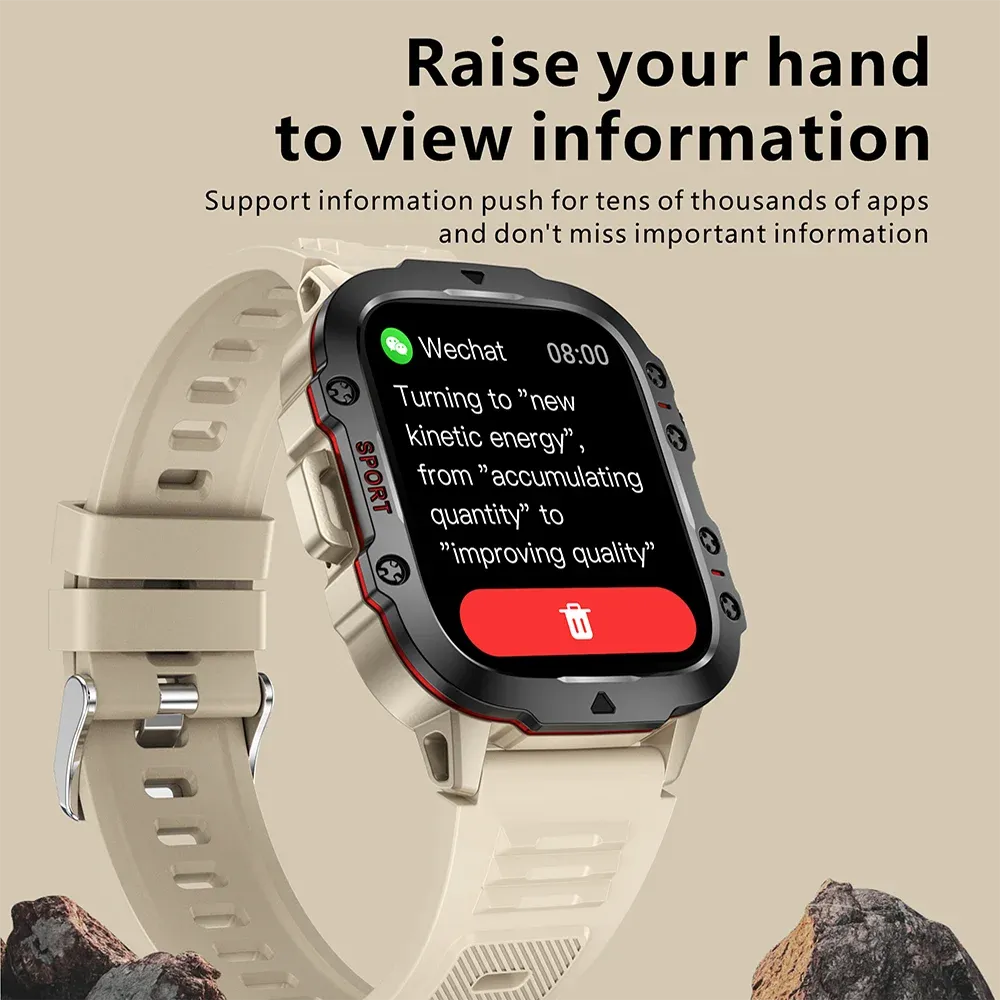 Smart Watch - Eco CRTORRS 1.96" IP68 Fitness | 2025 - Iron Phoenix GHG