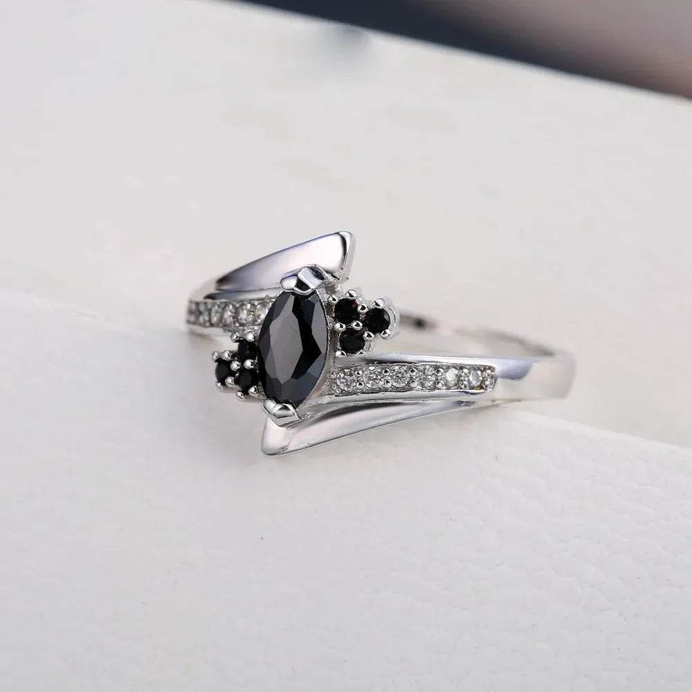 925 Sterling Silver Color Engagement Ring Fashion Jewelry Classic Style Austrian Crystal Prong Setting Women Girls Wholesale - Iron Phoenix GHG
