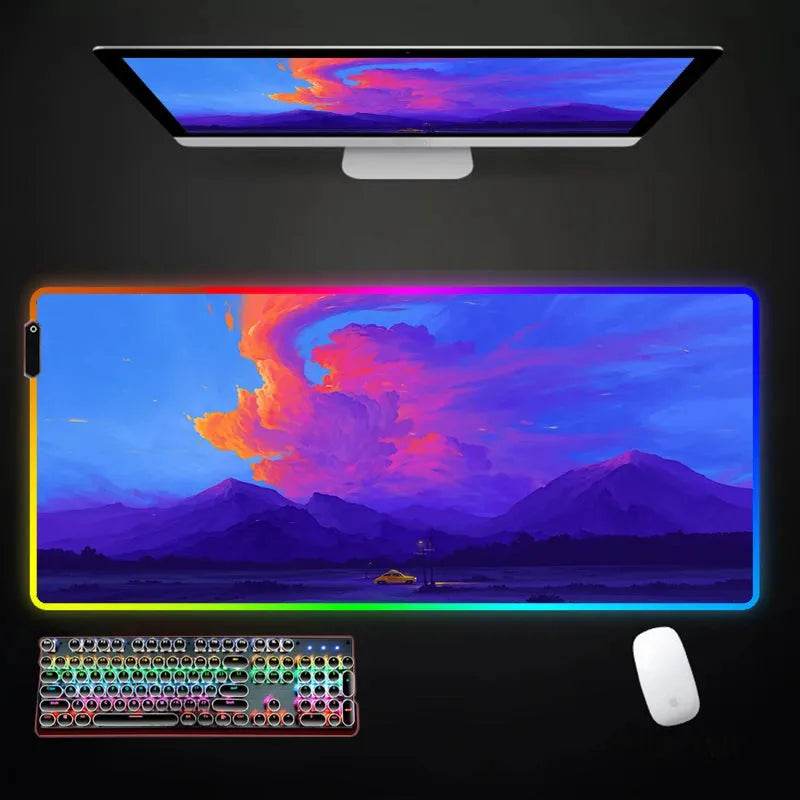 RGB Mousepad - Large Eco Japanese LED - Iron Phoenix GHG