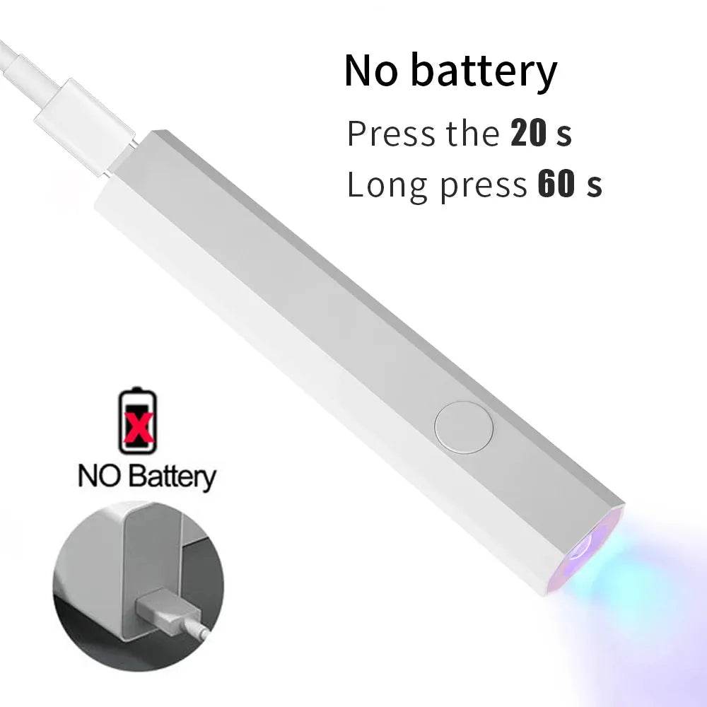 Handheld UV LED Nail Lamp (by YIKOOLIN) Eco 2025 - Iron Phoenix GHG