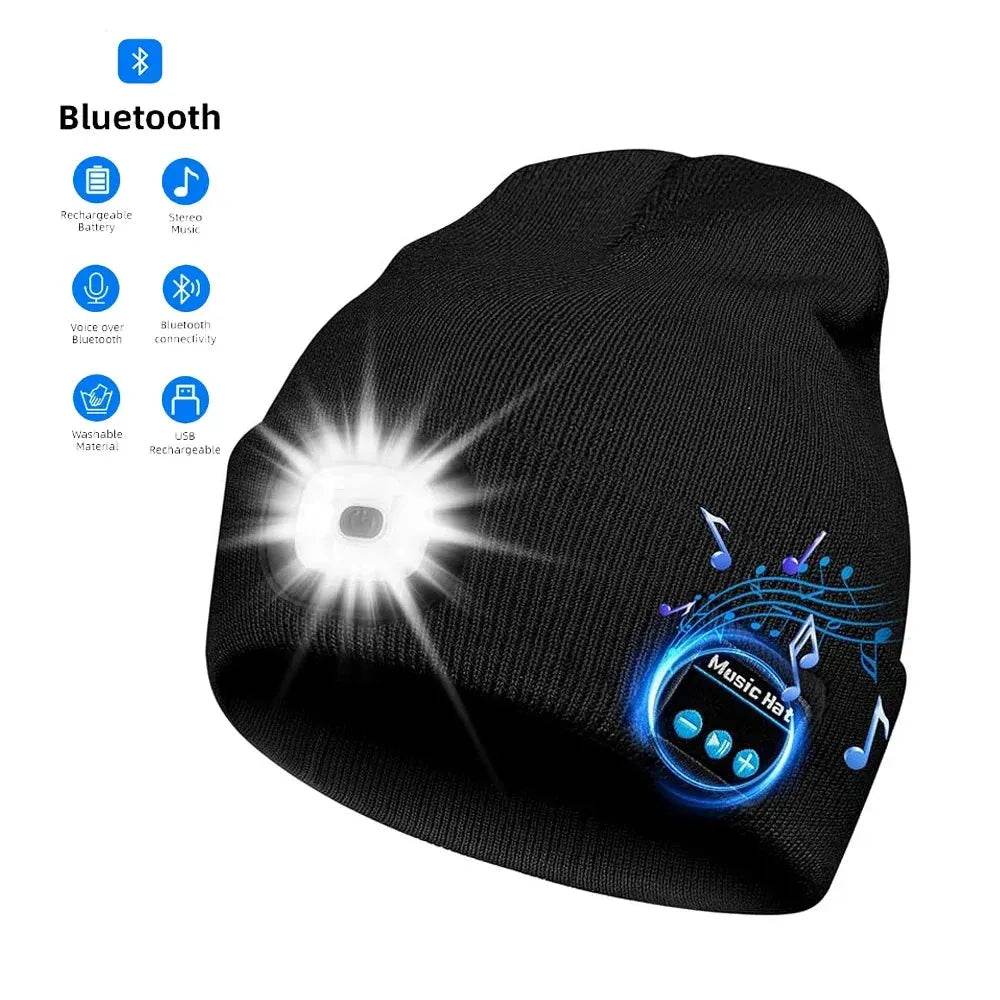 Bluetooth Hat - Eco LED Music Beanie - Iron Phoenix GHG