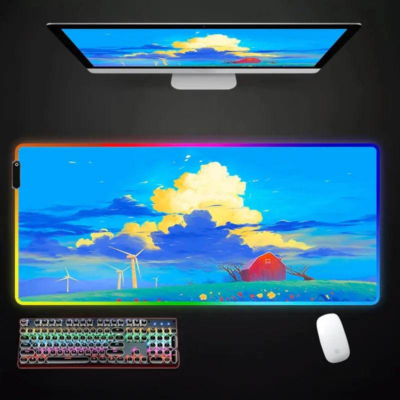 RGB Mousepad - Large Eco Japanese LED - Iron Phoenix GHG