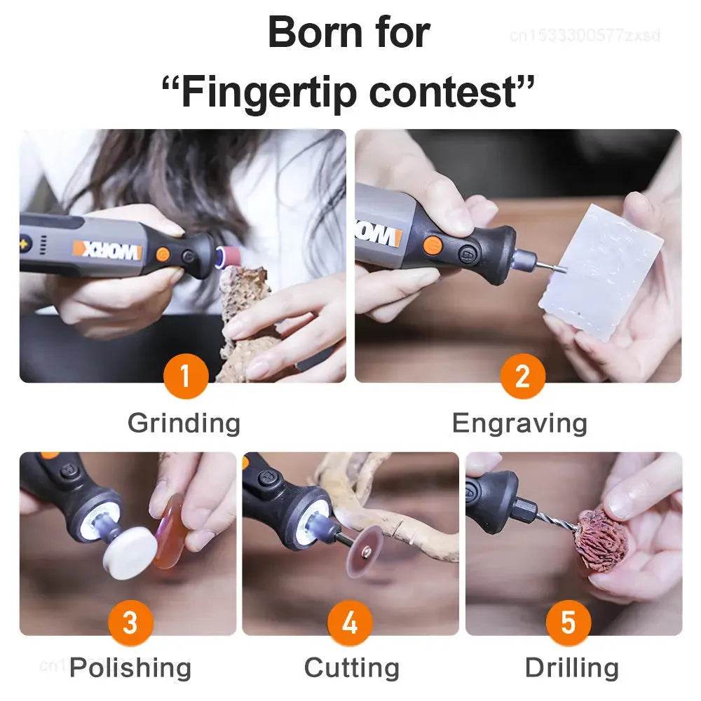MIJIA 8V Cordless Rotary Tool – 28000RPM, USB Charging, 30+ Accessories - Iron Phoenix GHG
