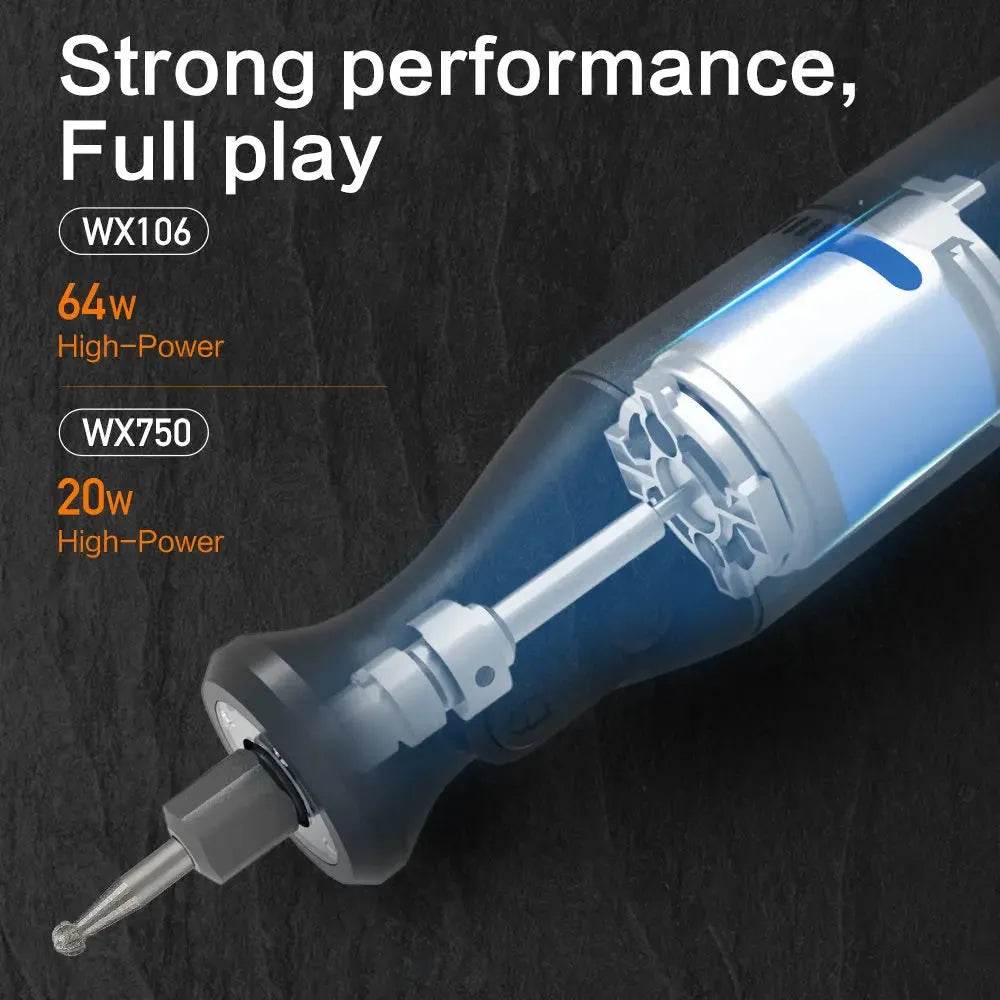 MIJIA 8V Cordless Rotary Tool – 28000RPM, USB Charging, 30+ Accessories - Iron Phoenix GHG