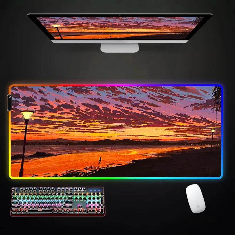RGB Mousepad - Large Eco Japanese LED - Iron Phoenix GHG