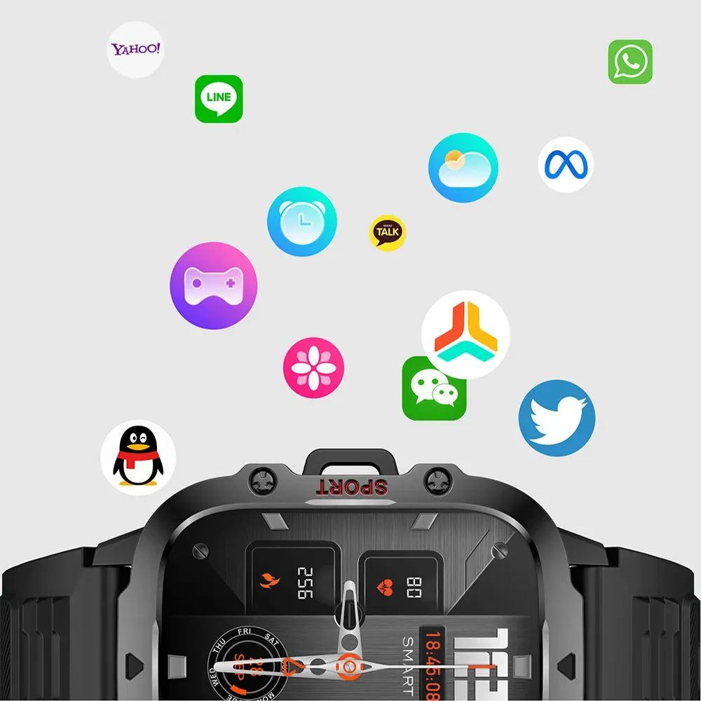 Smart Watch - Eco CRTORRS 1.96" IP68 Fitness | 2025 - Iron Phoenix GHG