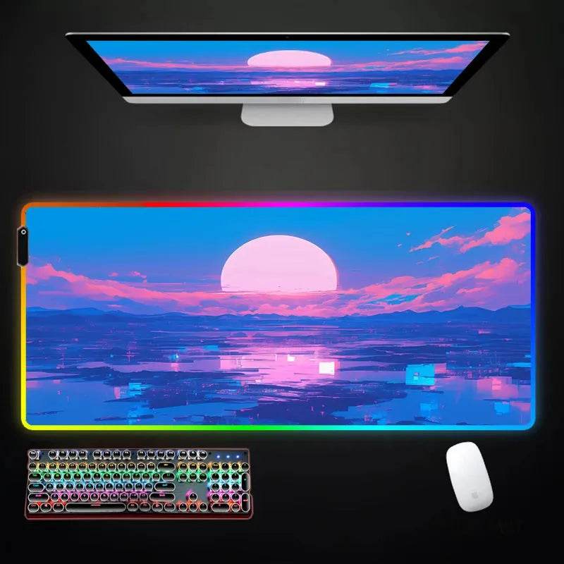 RGB Mousepad - Large Eco Japanese LED - Iron Phoenix GHG