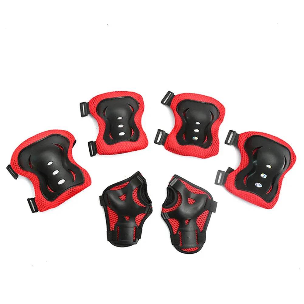 Kids Bike Helmet Knee Elbow Wrist Pads Helmet with Protective Gear Set for Bicycle Cycling Skateboard Scooter Skating Sports - Iron Phoenix GHG