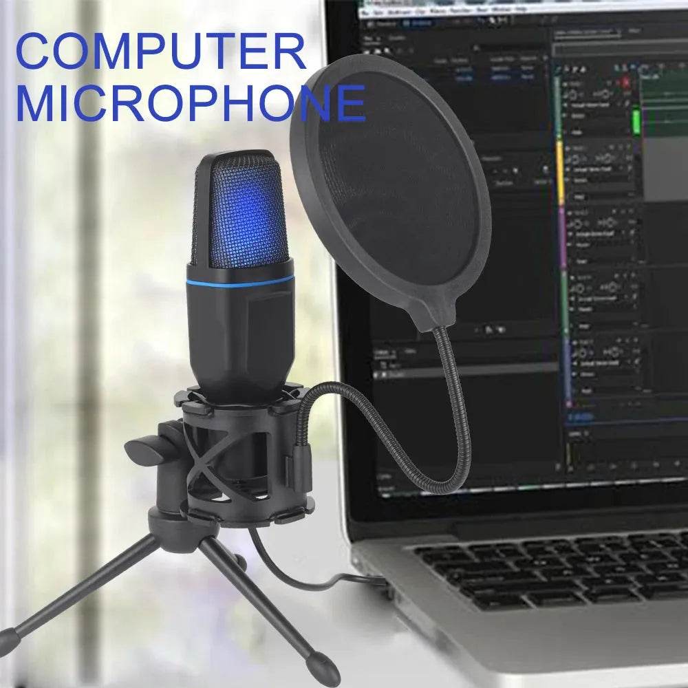 RGB Condenser Gaming Mic (by AOIEUUAI) Eco 2025 - Iron Phoenix GHG