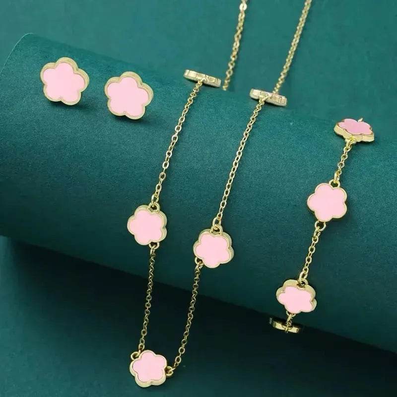 Five-Leaf Clover Jewelry Set (by FloraCharm) Eco 2025 - Iron Phoenix GHG
