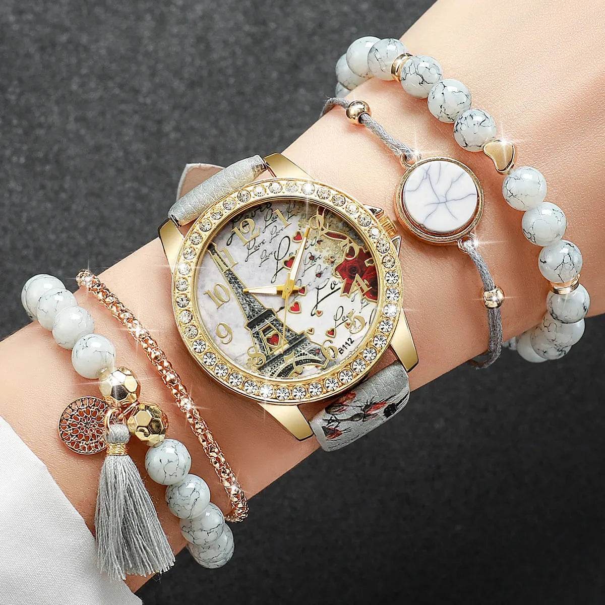 Eiffel tower Watch Bracelet Set (by Iron Phoenix GHG) 2025 - Iron Phoenix GHG