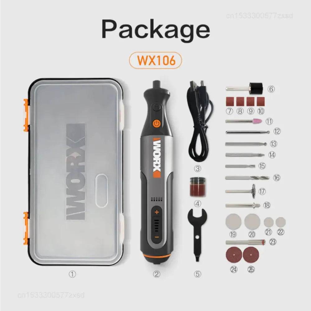 MIJIA 8V Cordless Rotary Tool – 28000RPM, USB Charging, 30+ Accessories - Iron Phoenix GHG