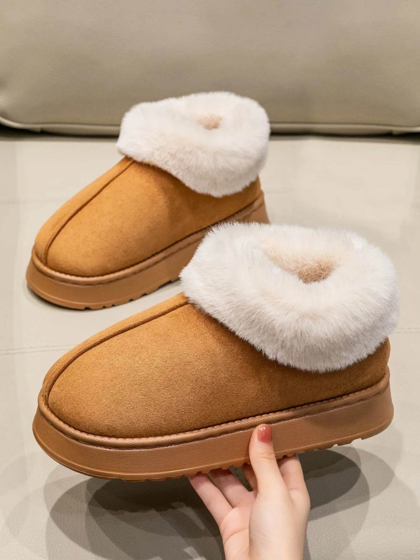 Plush Indoor Slippers-faux suede- Iron Phoenix GHG 2025 - Iron Phoenix GHG